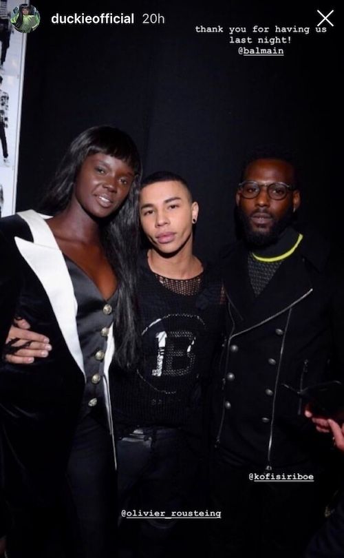 Duckie Thot & Kofi Siriboe BACK TOGETHER At Paris FashionWeek